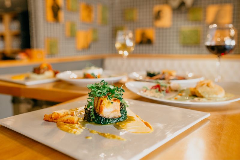 Wykwintne dania z restauracji